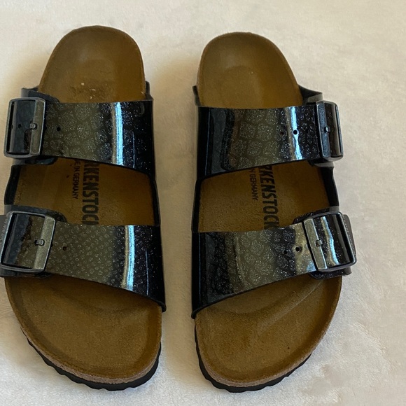 Birkenstock Shoes - Birkenstock Black Glossy Sandals
